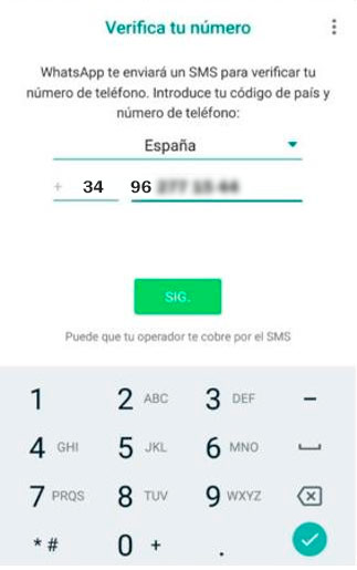 Whatsapp en teléfono fijo